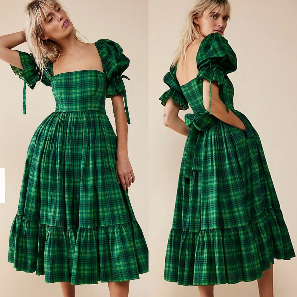 Selkie Beth Plaid Market Dress